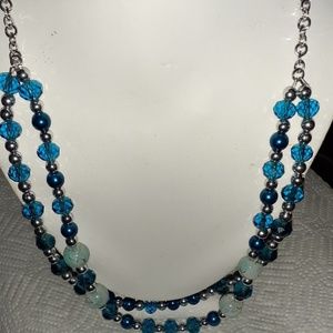 One of a kind Handmade Blue necklace